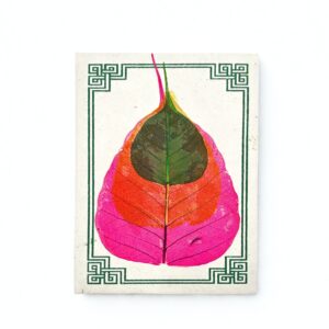 Med Lokta Bodhi Leaf Notebook Lrg (15x12cm) – 45 leafs (assorted) | www.artisan-gifts.co.uk 1