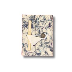 Med Lokta Mixed Blue Cotton Notebook Lrg (15x12cm) – 45 leafs | www.artisan-gifts.co.uk