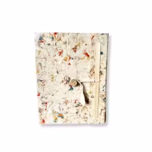 Med Lokta Mixed Colour Cotton Notebook Lrg (15x12cm) – 45 leafs | www.artisan-gifts.co.uk