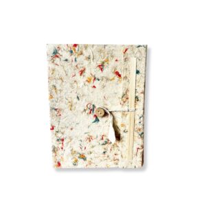 Med Lokta Mixed Colour Cotton Notebook Lrg (15x12cm) – 45 leafs | www.artisan-gifts.co.uk