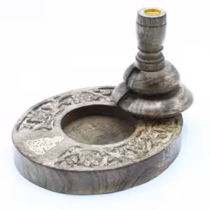 Med Mango Wood Backflow Burner – Brass Buddha | www.artisan-gifts.co.uk