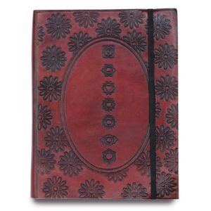 Medium Notebook with strap – Chakra Mandala | www.artisan-gifts.co.uk 1