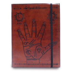 Medium Notebook with strap – Palmistry | www.artisan-gifts.co.uk 1