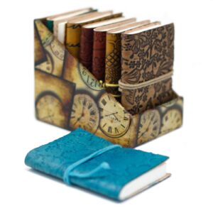 Mini Assorted Leather Notebook (4×3″) – 1 piece | www.artisan-gifts.co.uk 1