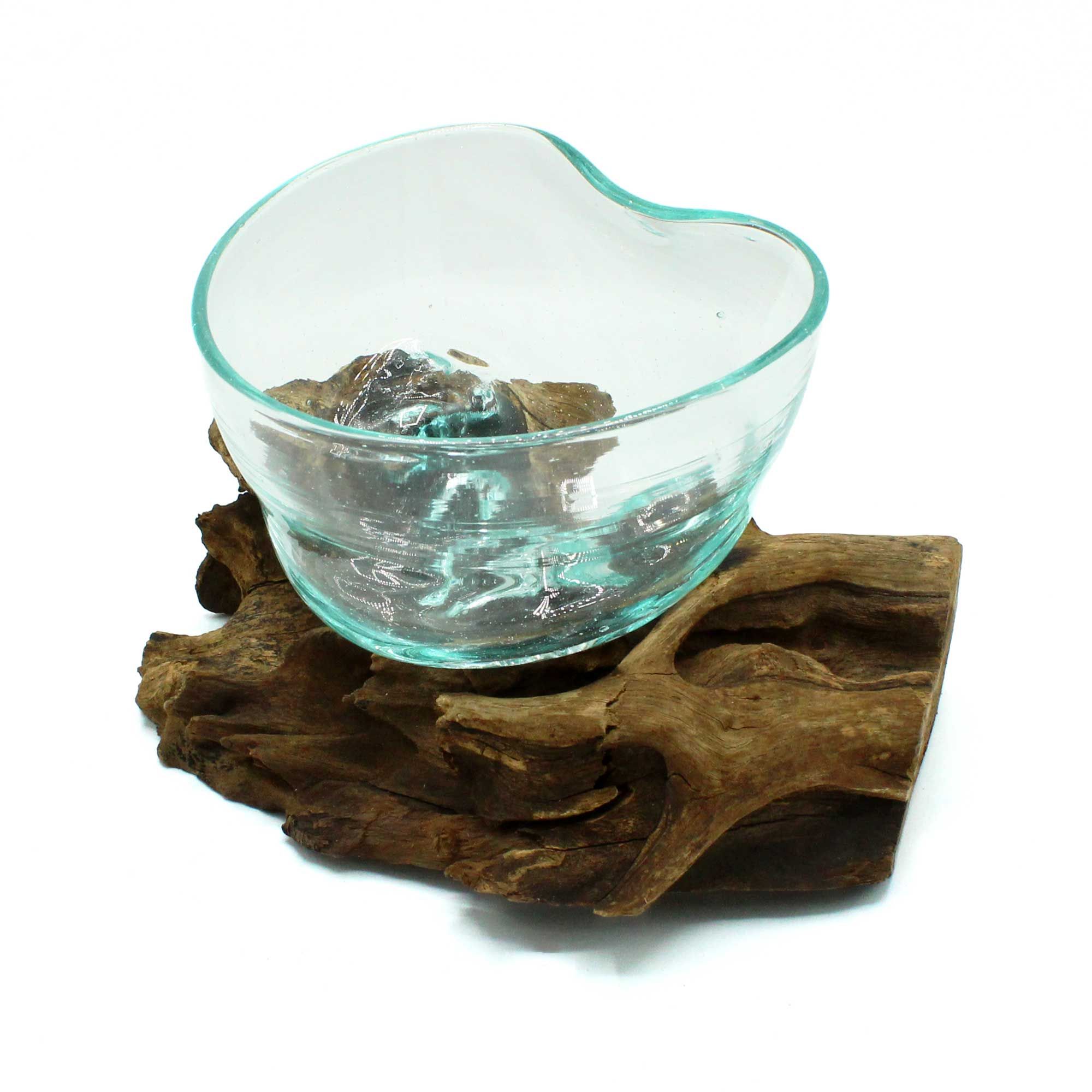 Molten Glass Arfully Misshapen Bowl on Wood | www.artisan-gifts.co.uk 3 Molten Glass Arfully Misshapen Bowl on Wood | www.artisan-gifts.co.uk 2