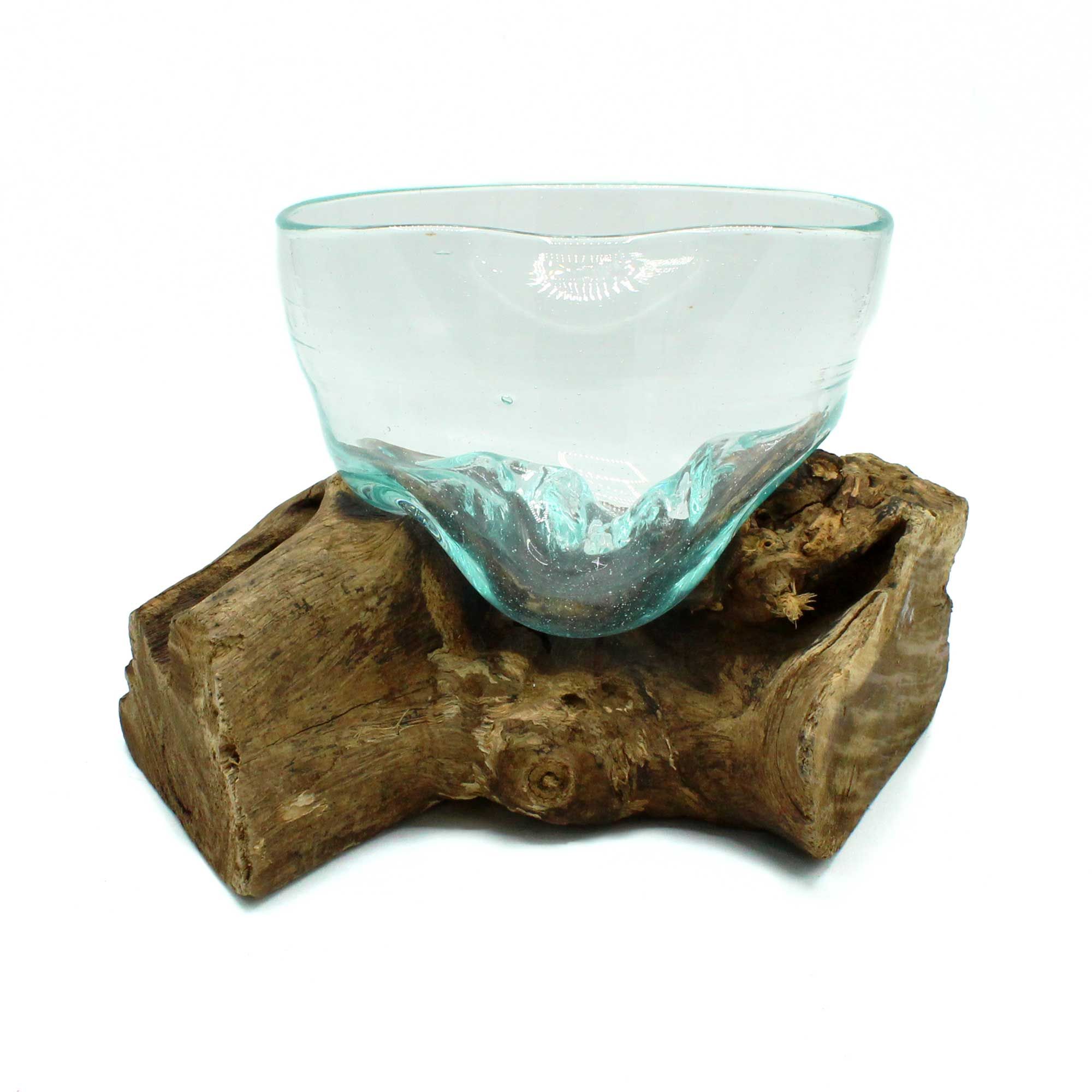 Molten Glass Arfully Misshapen Bowl on Wood | www.artisan-gifts.co.uk 4 Molten Glass Arfully Misshapen Bowl on Wood | www.artisan-gifts.co.uk 3