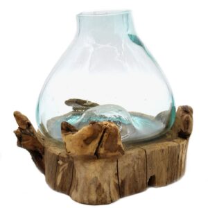 Molten Glass Large Fish Tank 3.7 litre (with light cavity)- 30cm | www.artisan-gifts.co.uk 1