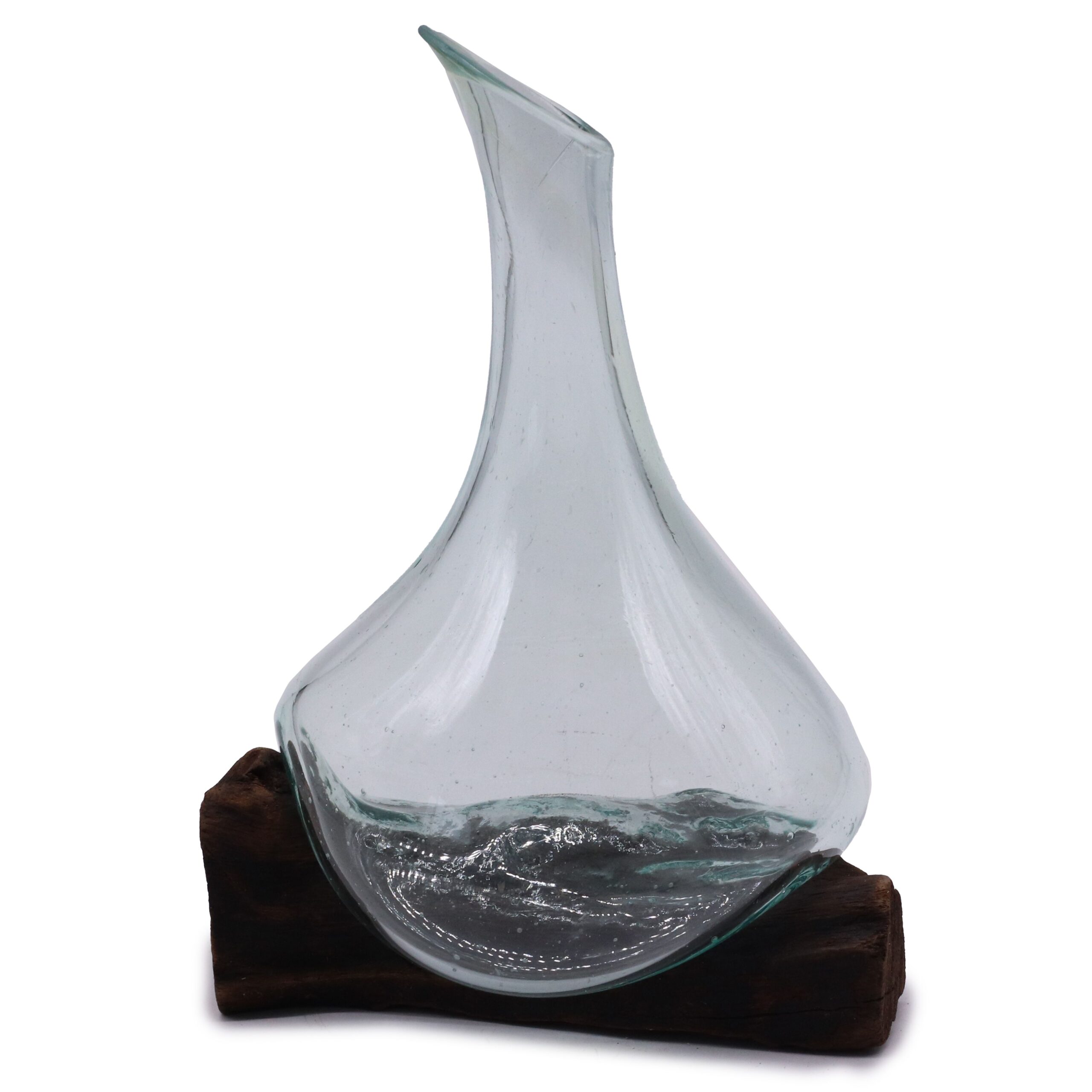 Molten Glass Mini Decanter on Wood 20cm | www.artisan-gifts.co.uk 7 Molten Glass Mini Decanter on Wood 20cm | www.artisan-gifts.co.uk 6