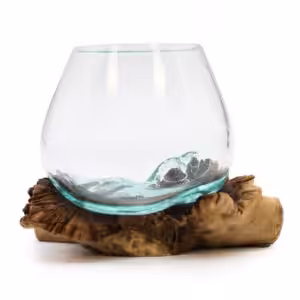 Molten Glass on Rare Parasite Wood | www.artisan-gifts.co.uk 1