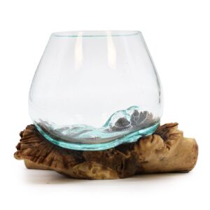 Molten Glass on Rare Parasite Wood | www.artisan-gifts.co.uk 1