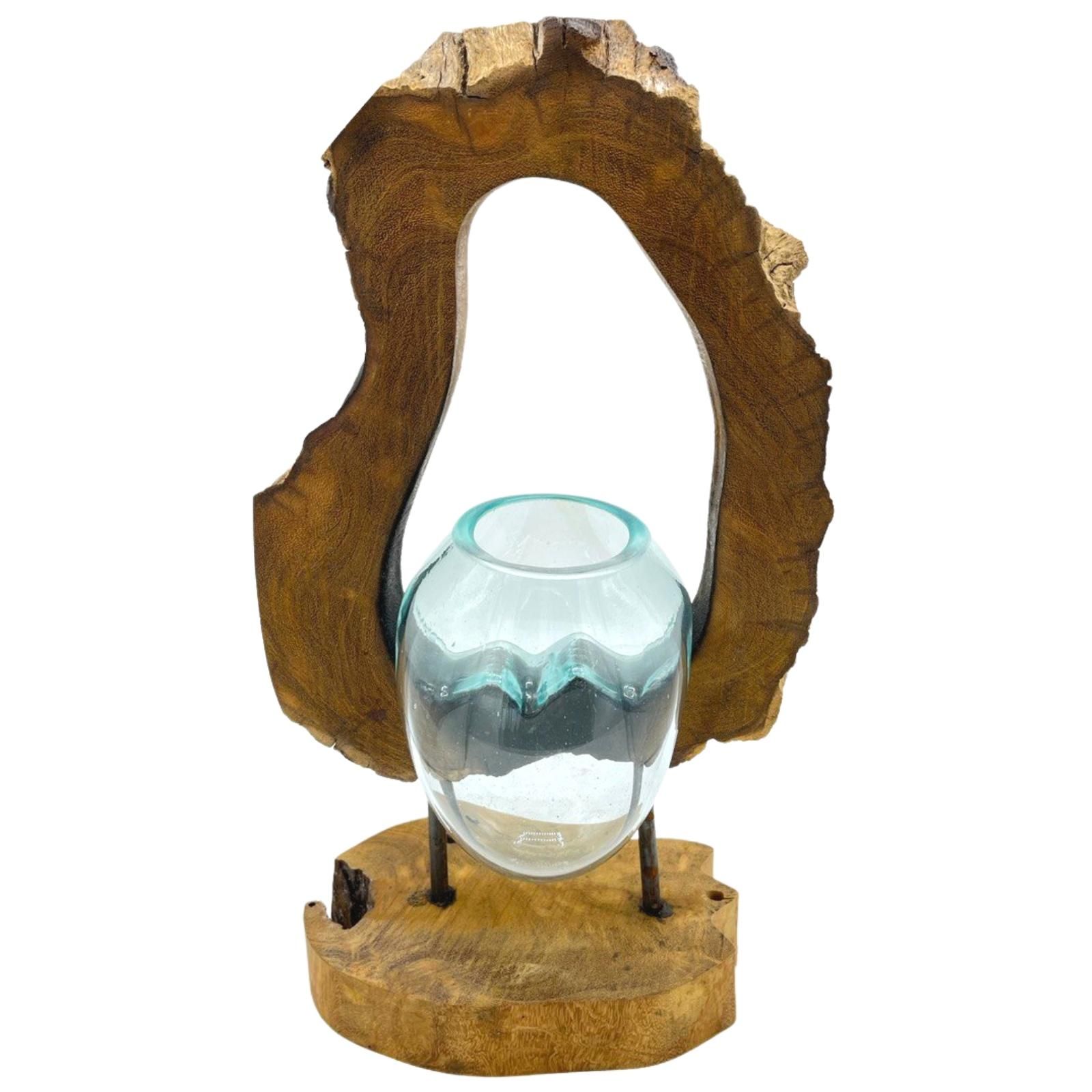 Molton Glass Hanging Art Vase on Wood | www.artisan-gifts.co.uk 4 Molton Glass Hanging Art Vase on Wood | www.artisan-gifts.co.uk 3