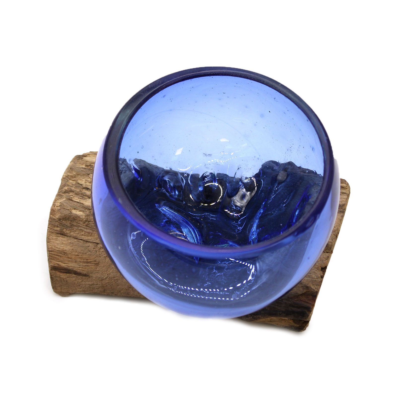 Molton Glass Mini Blue Bowl on Wood | www.artisan-gifts.co.uk 7 Molton Glass Mini Blue Bowl on Wood | www.artisan-gifts.co.uk 6