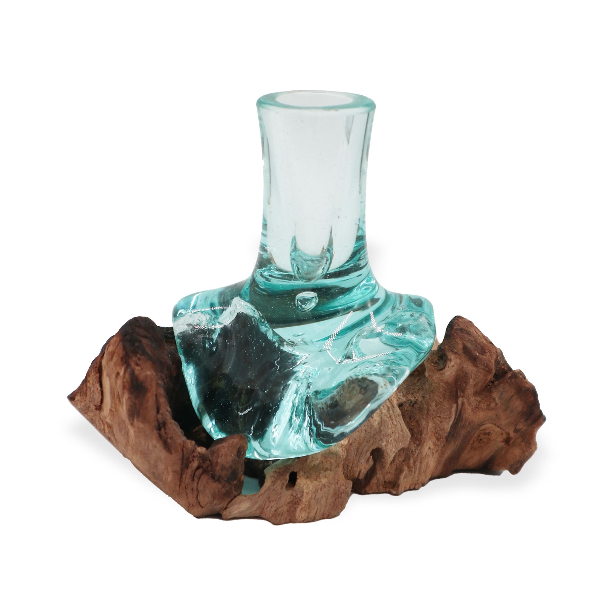 Molton Glass Small Flower Vase on Wood | www.artisan-gifts.co.uk 4 Molton Glass Small Flower Vase on Wood | www.artisan-gifts.co.uk 3