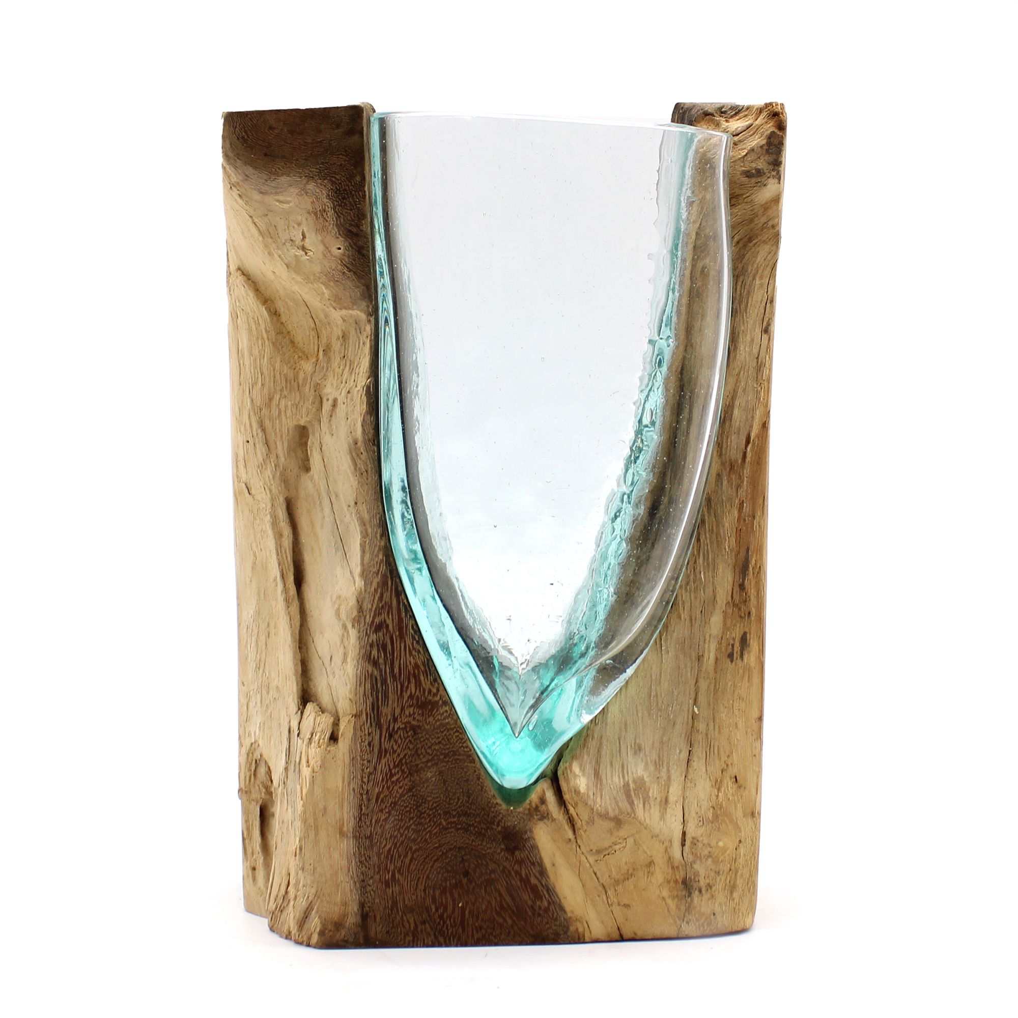 Molton Glass V-shaped Art Vase on Wood | www.artisan-gifts.co.uk 5 Molton Glass V-shaped Art Vase on Wood | www.artisan-gifts.co.uk 4