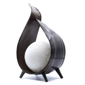 Natural Coconut Lamp – Chocolate Wrapover Twist | www.artisan-gifts.co.uk 1