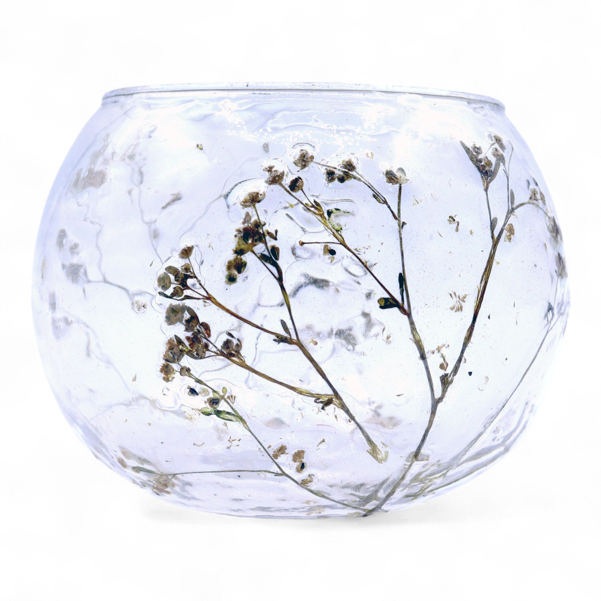 Natural Floral Glass – Bowl Candle Holder – Margarita – (8x10cm) | www.artisan-gifts.co.uk 3 Natural Floral Glass – Bowl Candle Holder – Margarita – (8x10cm) | www.artisan-gifts.co.uk 2