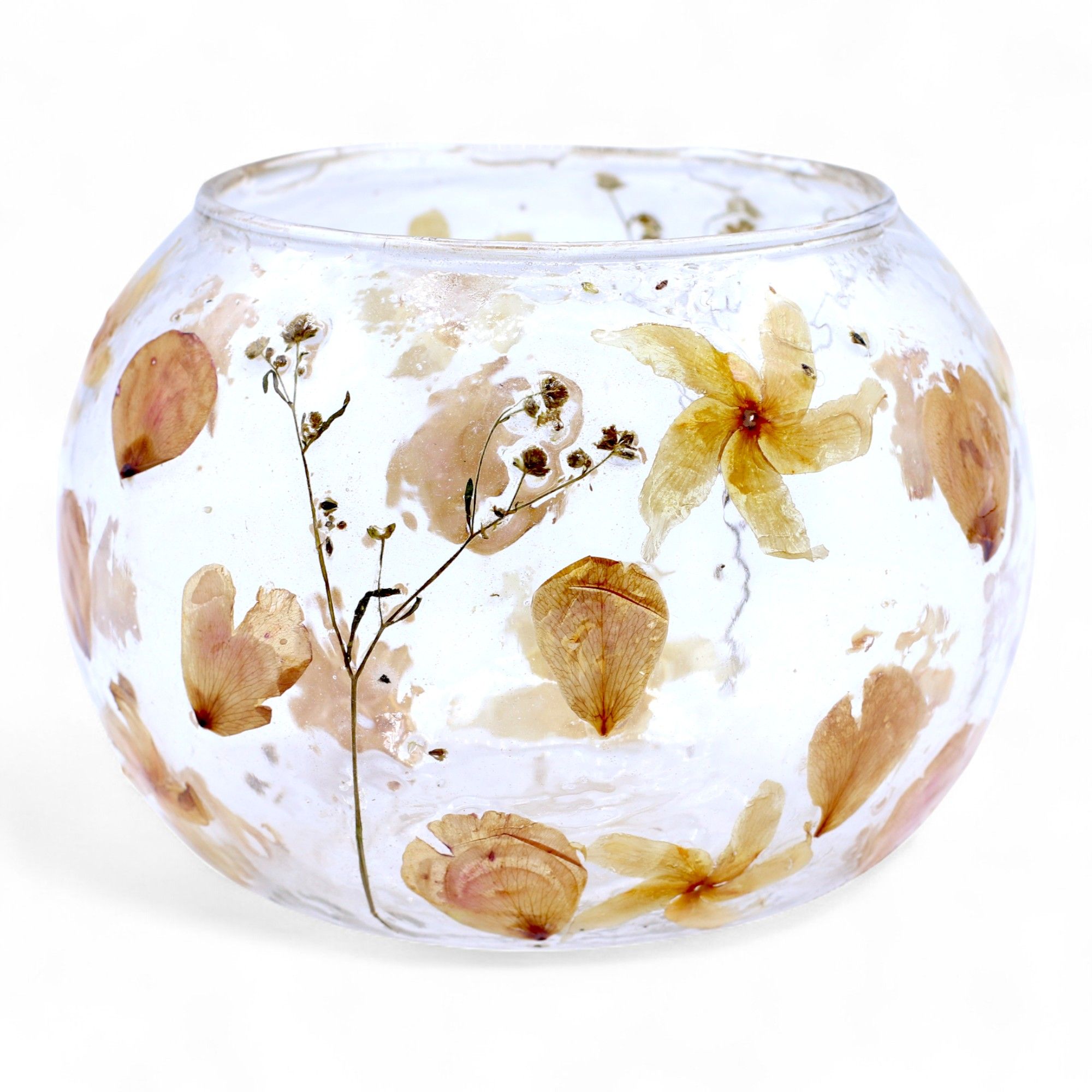 Natural Floral Glass – Large Bowl Candle Holder – Rosa – (12x13cm) | www.artisan-gifts.co.uk 3 Natural Floral Glass – Large Bowl Candle Holder – Rosa – (12x13cm) | www.artisan-gifts.co.uk 2