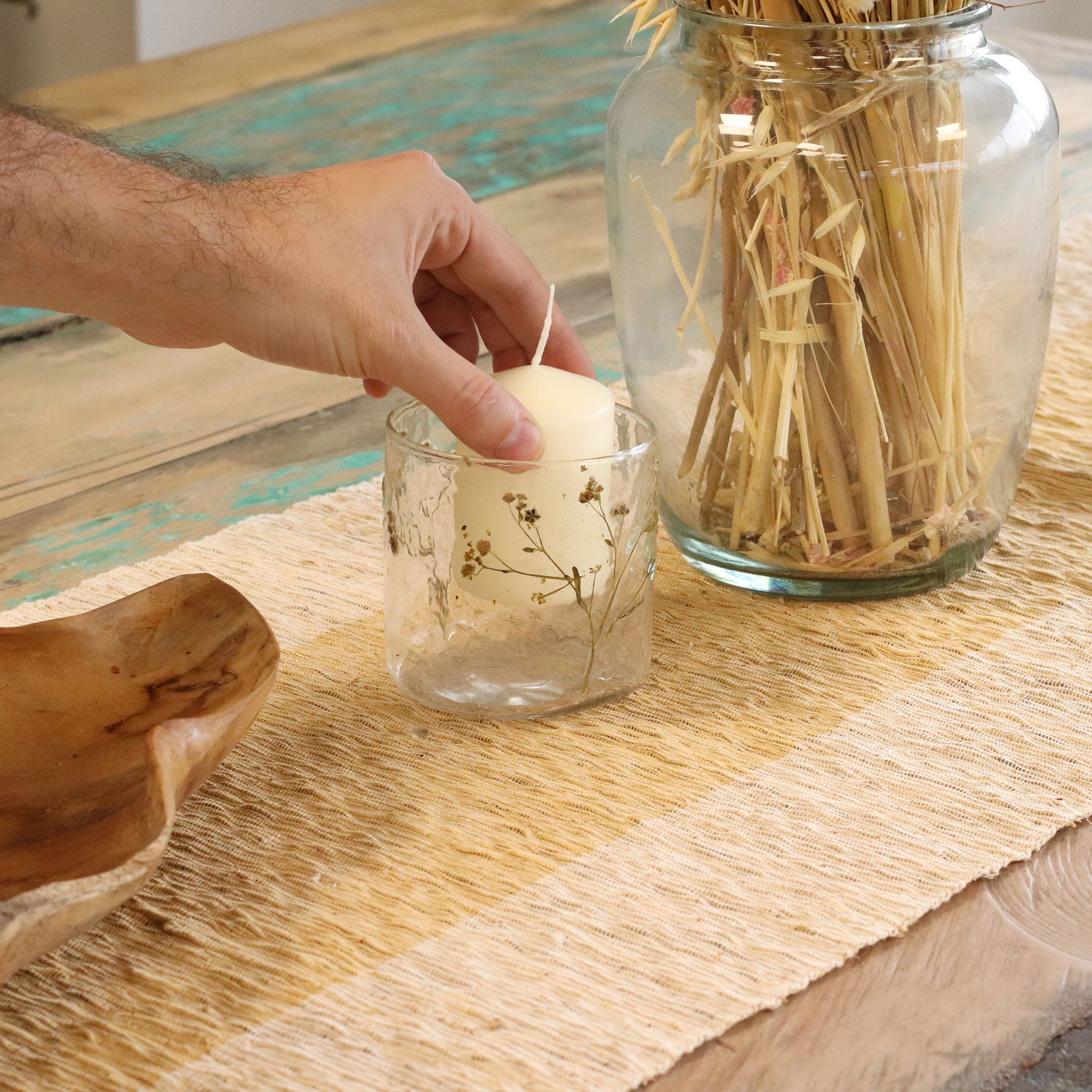 Natural Floral Glass – Straight Candle Holder – Margarita – (8x8cm) | www.artisan-gifts.co.uk 3 Natural Floral Glass – Straight Candle Holder – Margarita – (8x8cm) | www.artisan-gifts.co.uk 2