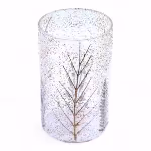 Natural Floral Glass – Tall Vase Candle Holder – Pino – (19x11cm) | www.artisan-gifts.co.uk 1