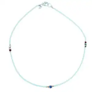 Nepalese Extra Fine Gem Necklace – Pearl & Cut Beads | www.artisan-gifts.co.uk 1