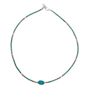 Nepalese Extra Fine Gem Necklace – Turquoise Stone & Beads | www.artisan-gifts.co.uk 1