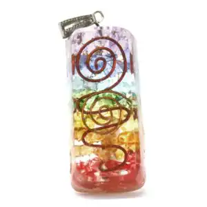 Orgonite Power Pendant – Rainbow Copper Attractor | www.artisan-gifts.co.uk 1