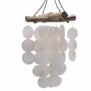 Pearl Effect & Driftwood Cross Chime | www.artisan-gifts.co.uk 1