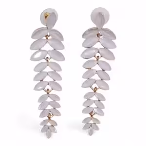 Pearl – Vintage Glass – Long Drop – Earrings | www.artisan-gifts.co.uk 1