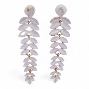 Pearl – Vintage Glass – Long Drop – Earrings | www.artisan-gifts.co.uk 1
