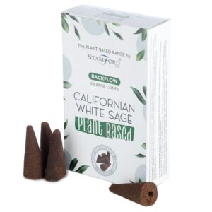 Plant Based Backflow Incense Cones – Californian White Sage | www.artisan-gifts.co.uk 1
