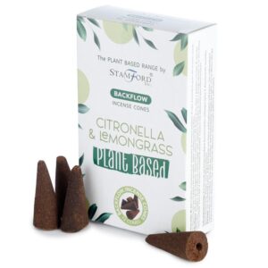 Plant Based Backflow Incense Cones – Citronella & Lemongrass | www.artisan-gifts.co.uk 1
