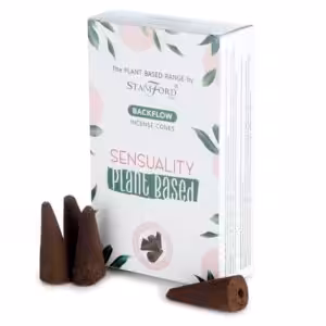 Plant Based Backflow Incense Cones – Sensuality | www.artisan-gifts.co.uk 1
