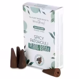 Plant Based Backflow Incense Cones – Spicy Patchouli | www.artisan-gifts.co.uk 1