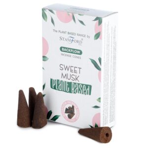 Plant Based Backflow Incense Cones – Sweet Musk | www.artisan-gifts.co.uk 1