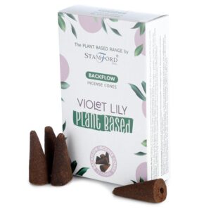 Plant Based Backflow Incense Cones – Violet Lilly | www.artisan-gifts.co.uk 1
