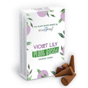 Plant Based Incense Cones – Violet Lilly | www.artisan-gifts.co.uk 1