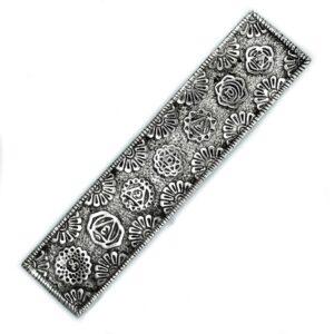 Polished Aluminium Chakra Long Incense Holder 23cm | www.artisan-gifts.co.uk 1