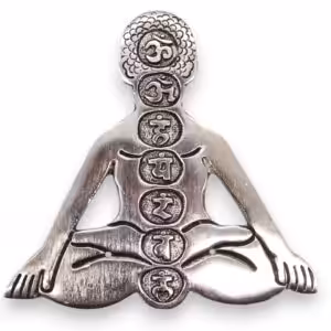 Polished Aluminum Seven Chakra Yoga Incense Holder | www.artisan-gifts.co.uk 1