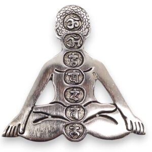 Polished Aluminum Seven Chakra Yoga Incense Holder | www.artisan-gifts.co.uk 1