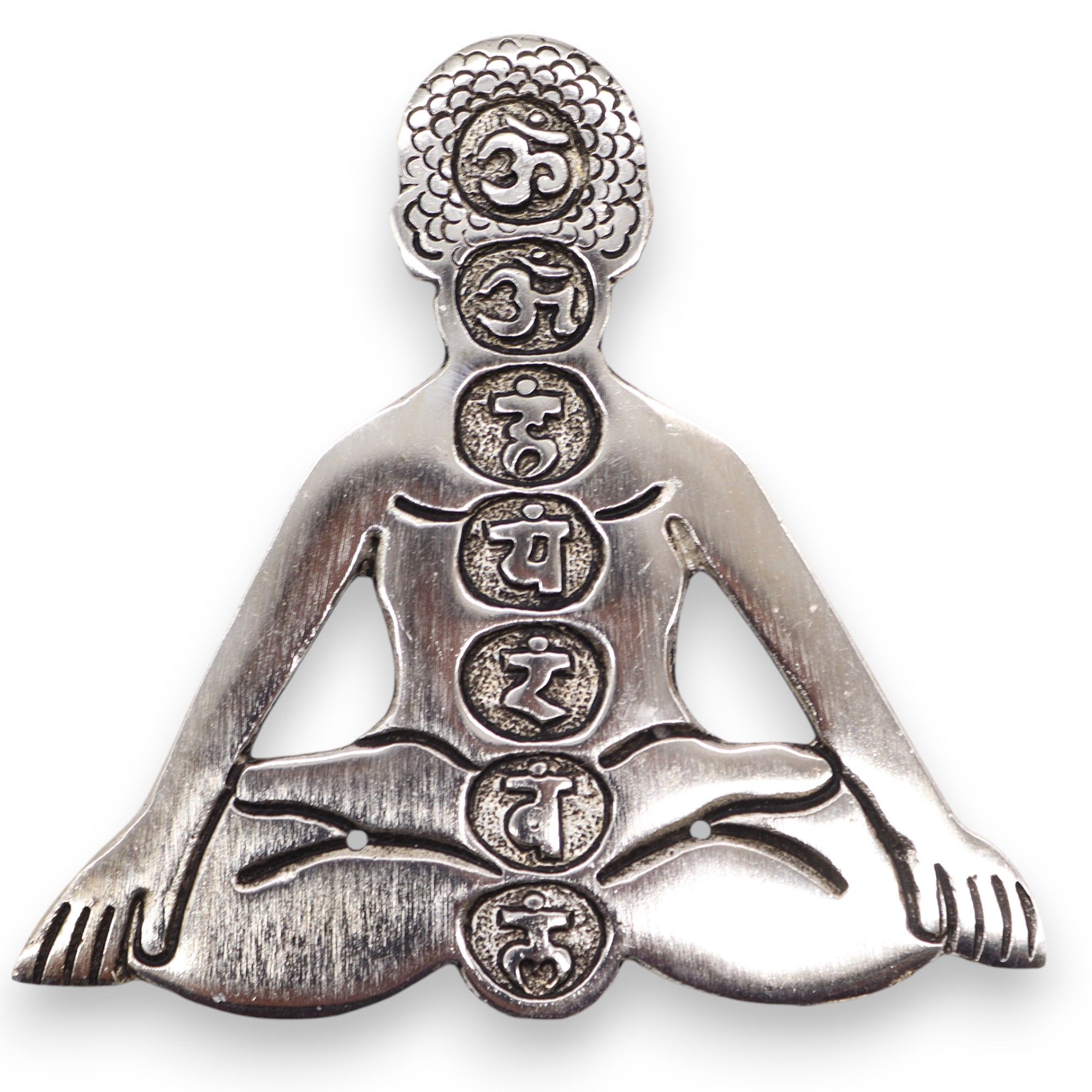 Polished Aluminum Seven Chakra Yoga Incense Holder | www.artisan-gifts.co.uk 2 Polished Aluminum Seven Chakra Yoga Incense Holder | www.artisan-gifts.co.uk 1