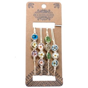 Pressed Flowers – Tri-Flower Braclet | www.artisan-gifts.co.uk 1