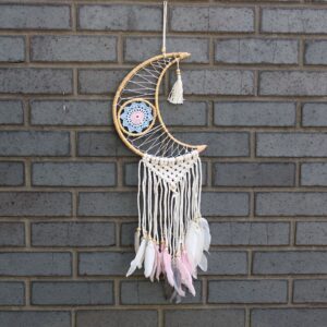 Protection Dream Catcher – Macrame Moon | www.artisan-gifts.co.uk 1