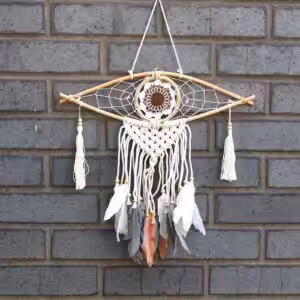 Protection Dream Catcher – Sm Macrame Evil Eye | www.artisan-gifts.co.uk 1