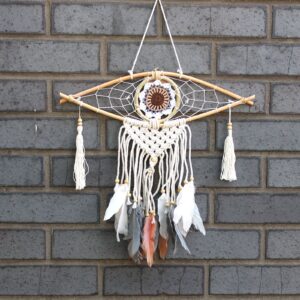 Protection Dream Catcher – Sm Macrame Evil Eye | www.artisan-gifts.co.uk 1