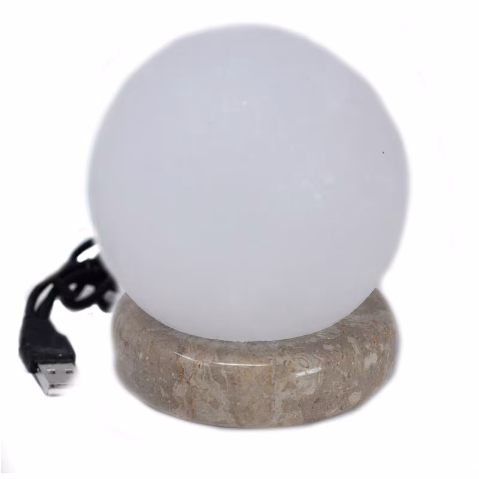 Quality USB Ball WHITE Salt Lamp – 9 cm (multi) | www.artisan-gifts.co.uk 2 Quality USB Ball WHITE Salt Lamp – 9 cm (multi) | www.artisan-gifts.co.uk 1