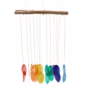 Rainbow Large Leaf Chime | www.artisan-gifts.co.uk 1