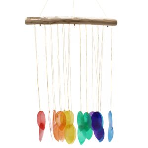 Rainbow Large Leaf Chime | www.artisan-gifts.co.uk 1