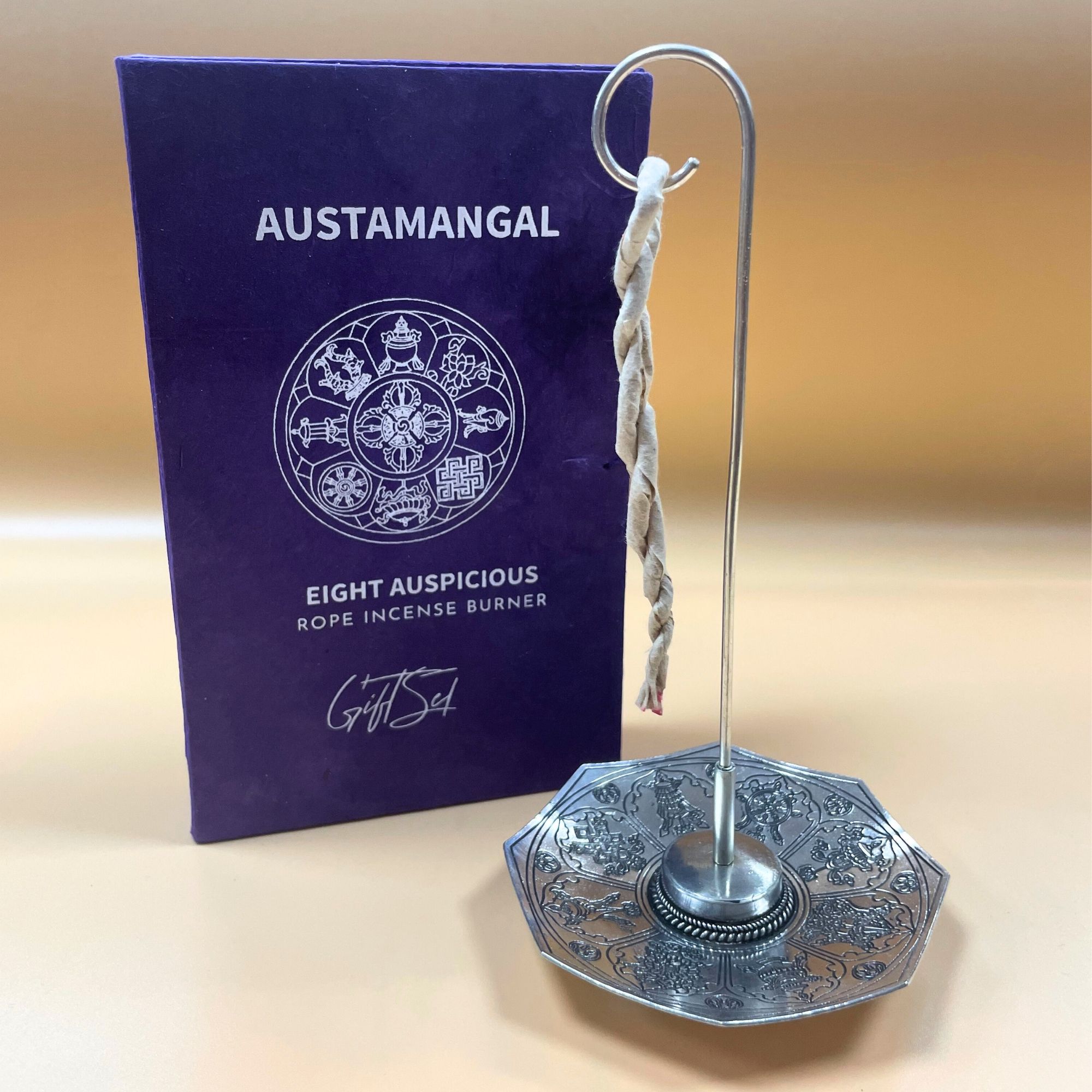 Rope Incense and Silver Plated Holder Set – Astamangal | www.artisan-gifts.co.uk 3 Rope Incense and Silver Plated Holder Set – Astamangal | www.artisan-gifts.co.uk 2