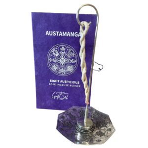 Rope Incense and Silver Plated Holder Set – Astamangal | www.artisan-gifts.co.uk 1