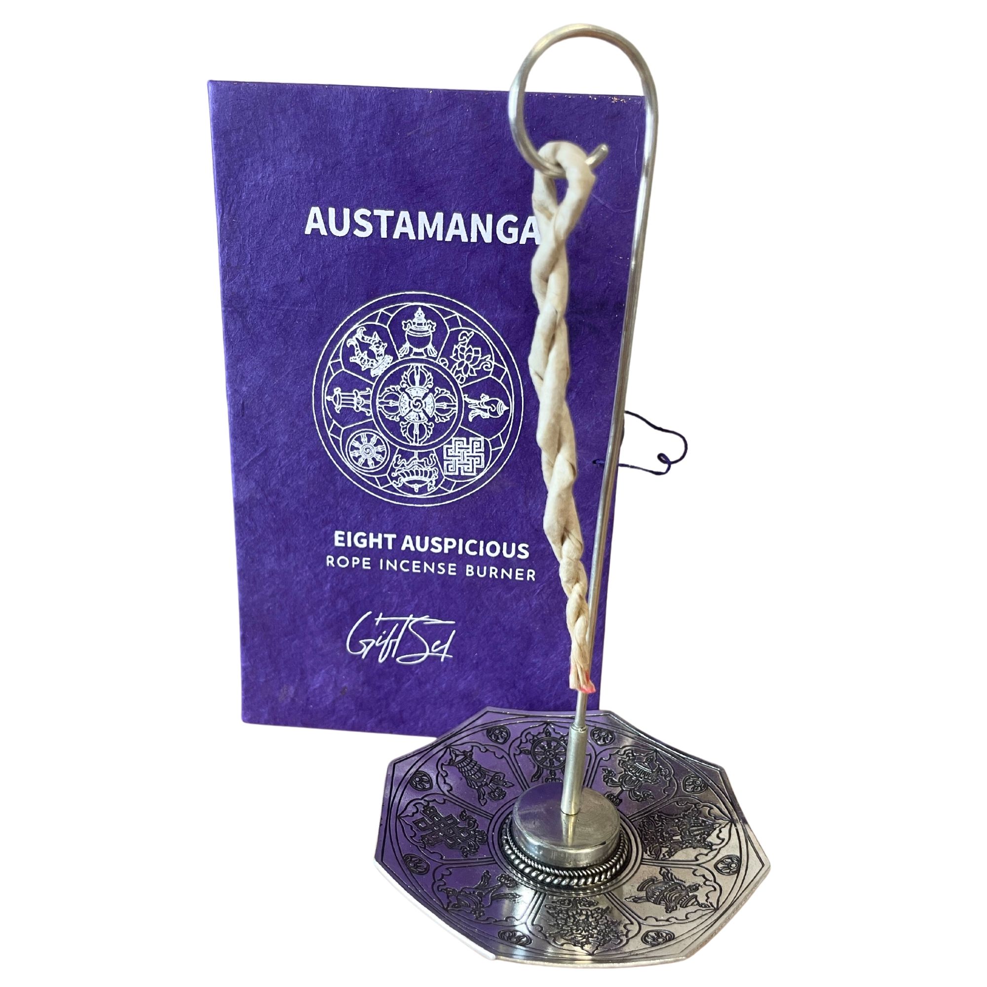 Rope Incense and Silver Plated Holder Set – Astamangal | www.artisan-gifts.co.uk 2 Rope Incense and Silver Plated Holder Set – Astamangal | www.artisan-gifts.co.uk 1